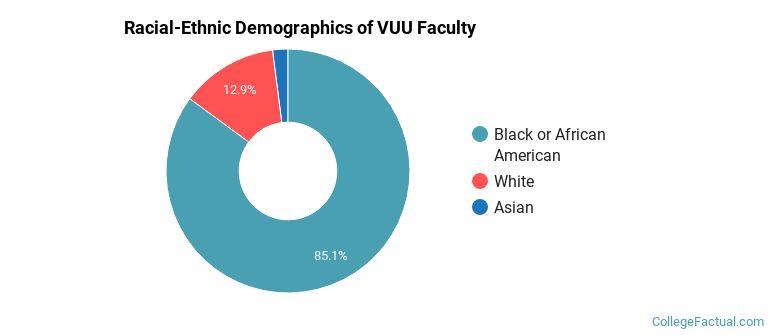 Racial-Ethnic Demographics of VUU Faculty
