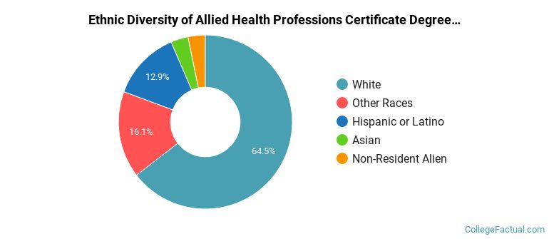 Ethnic diversity of Allied Health Professions majors at Virginia Western Community College