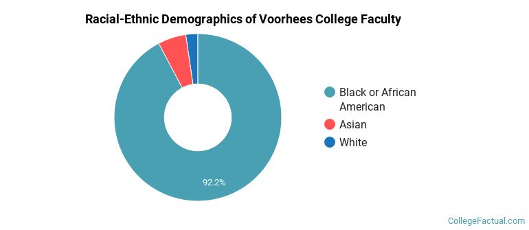 Racial-Ethnic Demographics of Voorhees College Faculty