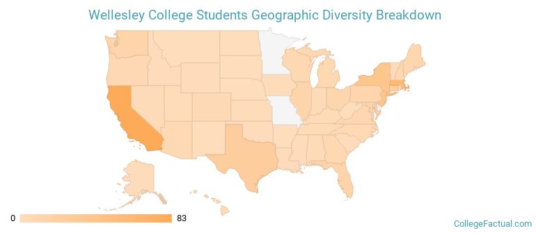 Where are Wellesley students from?