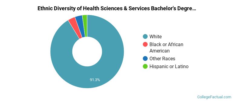Ethnic diversity of Health Sciences & Services majors at West Virginia University