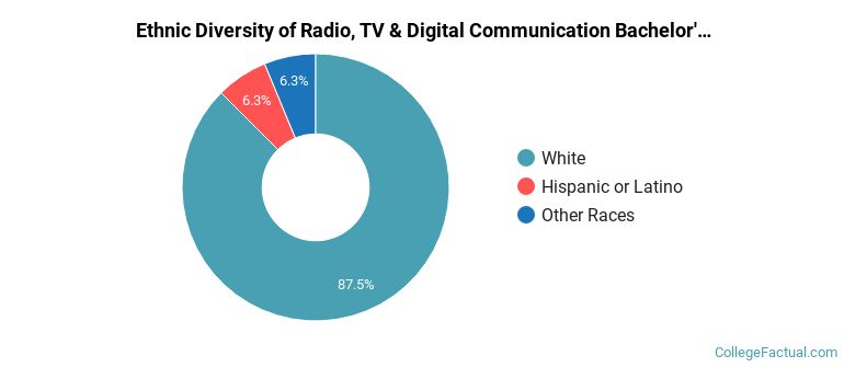 Ethnic diversity of Radio, TV & Digital Communication majors at Western Kentucky University