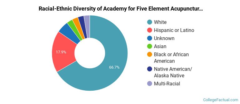 Racial-Ethnic Diversity of Academy for Five Element Acupuncture Graduate Students