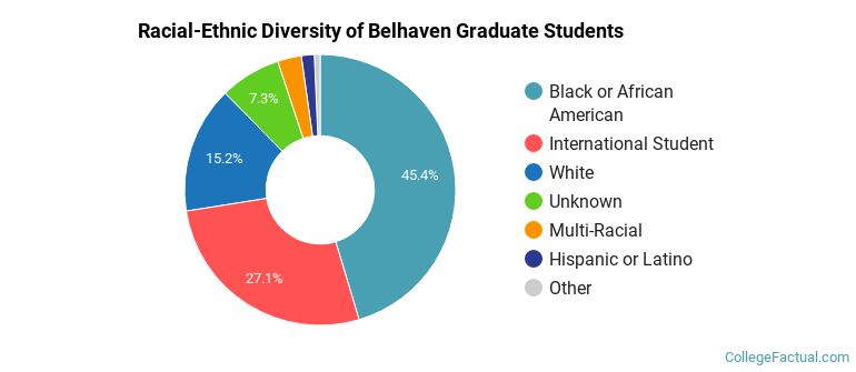 Racial-Ethnic Diversity of Belhaven Graduate Students