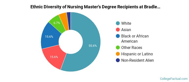 Ethnic diversity of Nursing majors at Bradley University