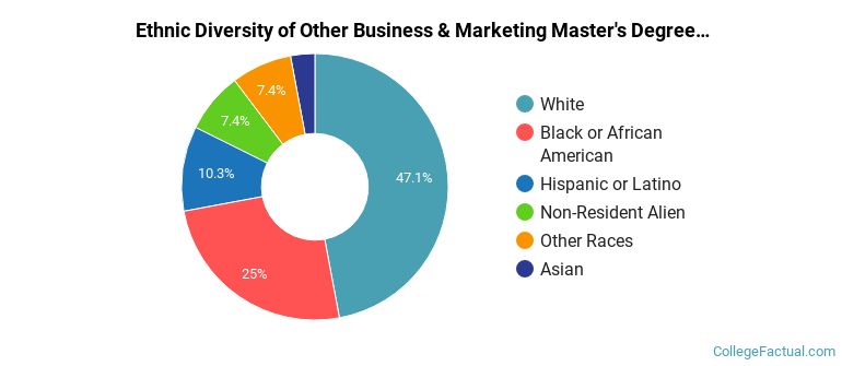 Ethnic diversity of Other Business & Marketing majors at Columbus State University