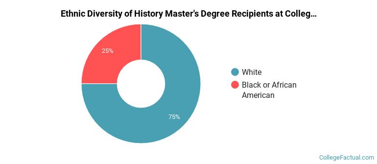 Ethnic diversity of History majors at College of Staten Island CUNY