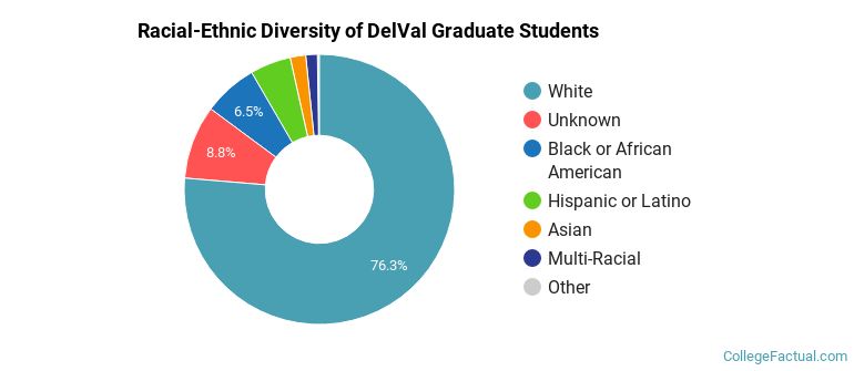 Racial-Ethnic Diversity of DelVal Graduate Students