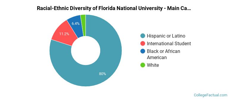 Racial-Ethnic Diversity of Florida National University - Main Campus Graduate Students