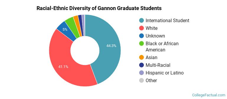 Racial-Ethnic Diversity of Gannon Graduate Students