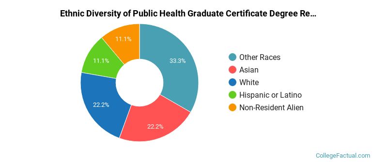 Ethnic diversity of Public Health majors at Harvard University