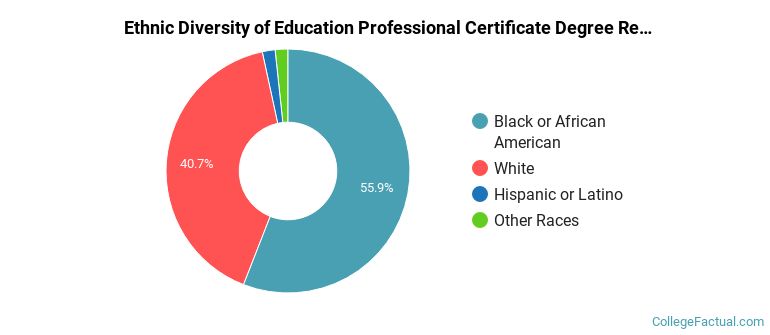 Ethnic diversity of Education majors at Mercer University