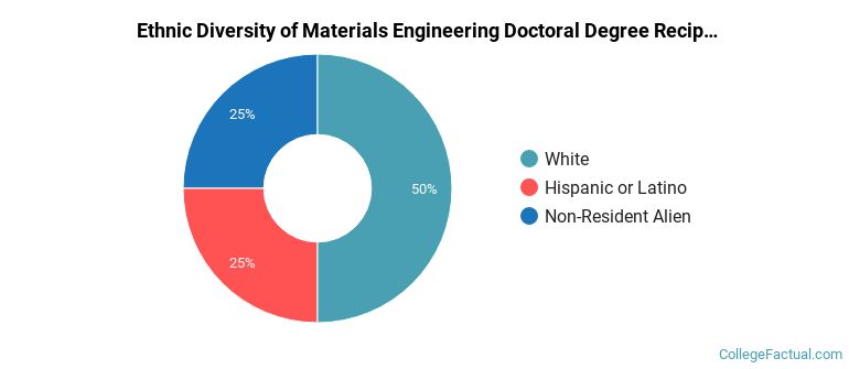 Ethnic diversity of Materials Engineering majors at Missouri University of Science and Technology