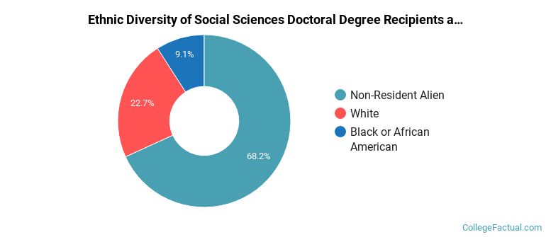 Ethnic diversity of Social Sciences majors at Rice University