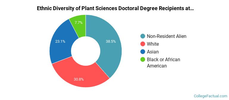 Ethnic diversity of Plant Sciences majors at Texas Tech University