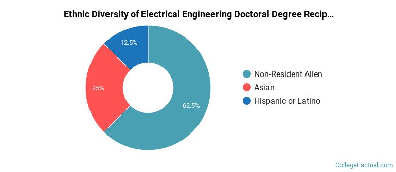 Ethnic diversity of Electrical Engineering majors at The University of Texas at San Antonio