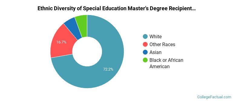 Ethnic diversity of Special Education majors at University of Cincinnati-Main Campus