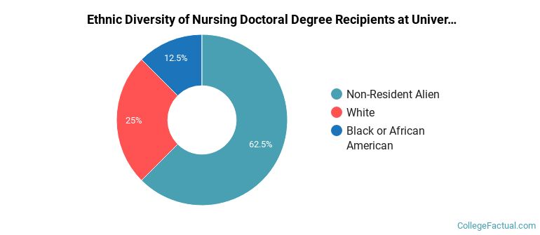 Ethnic diversity of Nursing majors at University of Cincinnati-Main Campus