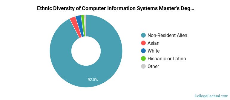 Ethnic diversity of Computer Information Systems majors at University of Florida