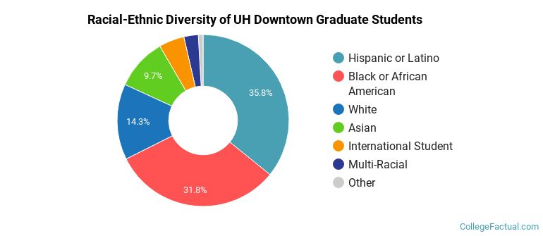 Racial-Ethnic Diversity of UH Downtown Graduate Students