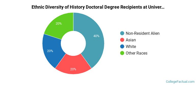 Ethnic diversity of History majors at University of Illinois Chicago