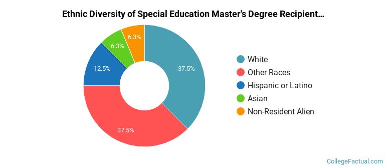 Ethnic diversity of Special Education majors at University of Mary